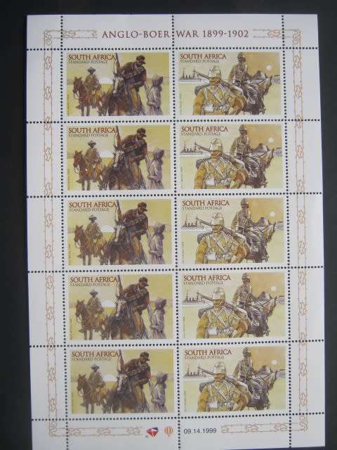 RSA - 1999 COMMEMORATION OF ANGO-BOER WAR - SHEETLET OF 10 - MNH