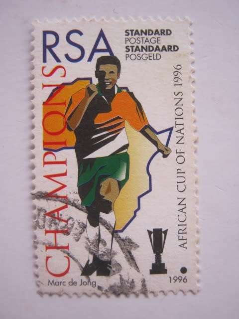 RSA - 1996 AFRICAN CUP OF NATIONS - SINGLE - POSTALLY USED