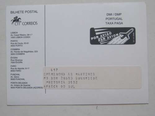 **R1 START** PORTUGAL - 1993-96 - SELECTION OF 26 BULLETINS FOR NEW STAMP ISSUES IN POSTCARD FORMAT