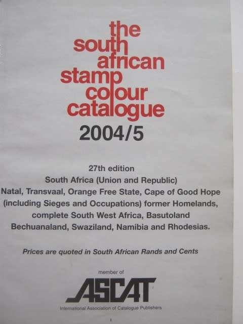 SOUTH AFRICAN STAMP COLOUR CATALOGUE - 27th EDITION 2004/05