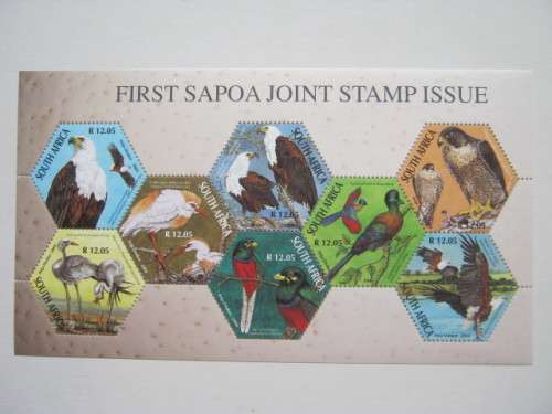 RSA - 2004 1st SAPO JOINT ISSUE (BIRDS) - SHEETLET OF 8 - MNH