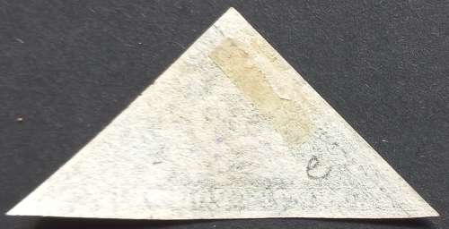 COGH - 1855 DEFIN ISSUE `TRIANGULAR` - 4d DEEP BLUE - SACC 6 WITH CERTIFICATE - SINGLE - USED