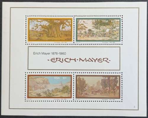 RSA - 1975 ERICH MAYER (ARTIST) - MINIATURE SHEET # 2 - MNH