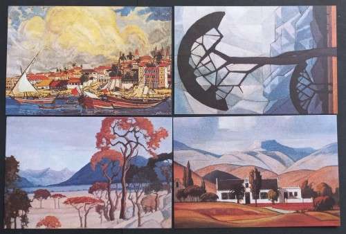 RSA - 1989 PAINTINGS BY JH PIERNEEF - FULL SET OF POSTCARDS - UNPOSTED