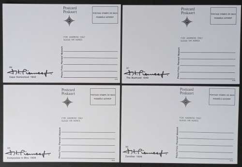 RSA - 1989 PAINTINGS BY JH PIERNEEF - FULL SET OF POSTCARDS - UNPOSTED