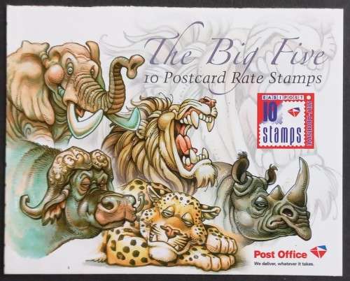 RSA - 2008 BIG FIVE `CARTOON DESIGN` SELF-ADHESIVE BOOKLET #76 - COMPLETE