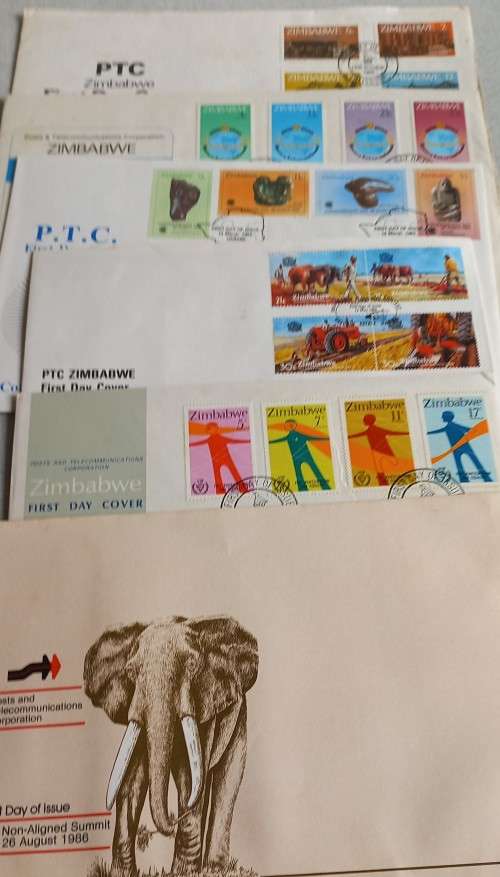 ZIMBABWE - 1980`s LARGE COLLECTION OF MORE THAN 300 FDC`s TO CLEAR - HEAPS OF DUPLICATION
