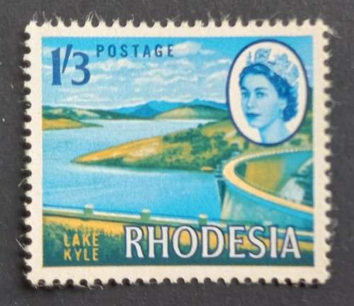 RHODESIA - 1966-70 DEFIN ISSUE (MARDON) - 1s3d LAKE KYLE (3rd PRINTING) - SINGLE - MNH