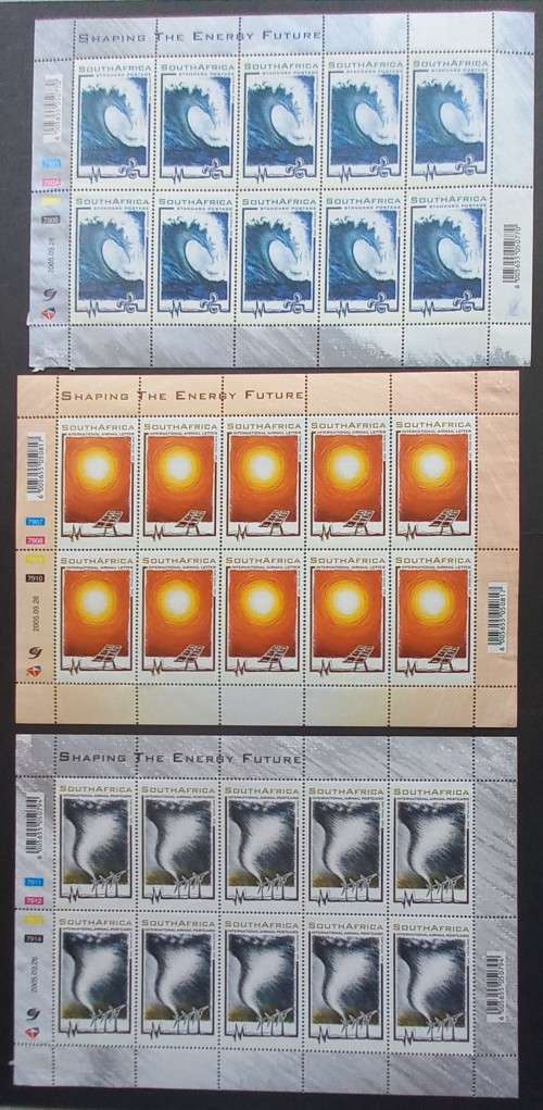 RSA - 2005 SHAPING THE FUTURE ENERGY - FULL SET OF SHEETLETS OF 10 - MNH
