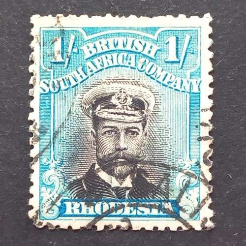 BSAC - 1913-22 Defin Issue `Admiral` - 1/- Black/Blue (Die II) - Single - Used