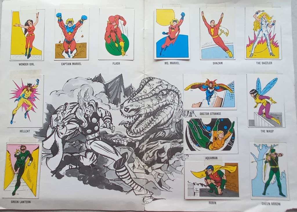 DC MARVEL SUPER HEROES SWOP SENSATION - Colin Penn Promotions, Durban, South Africa - Published 1989