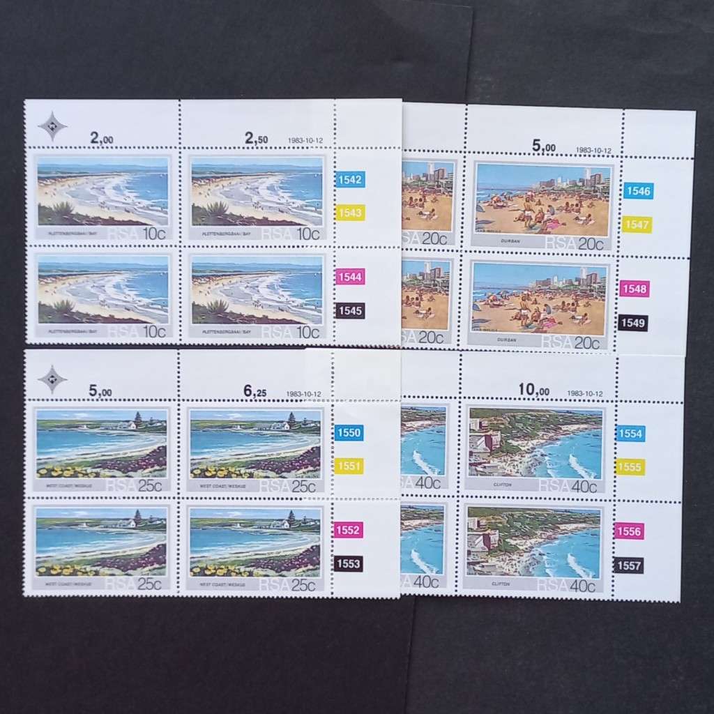 RSA - 1983 Tourism. SA Beaches - Full Set of Controls - MNH