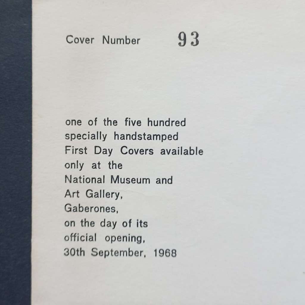 Botswana - 1968 National Museum and Art Gallery - Limited Edition FDC