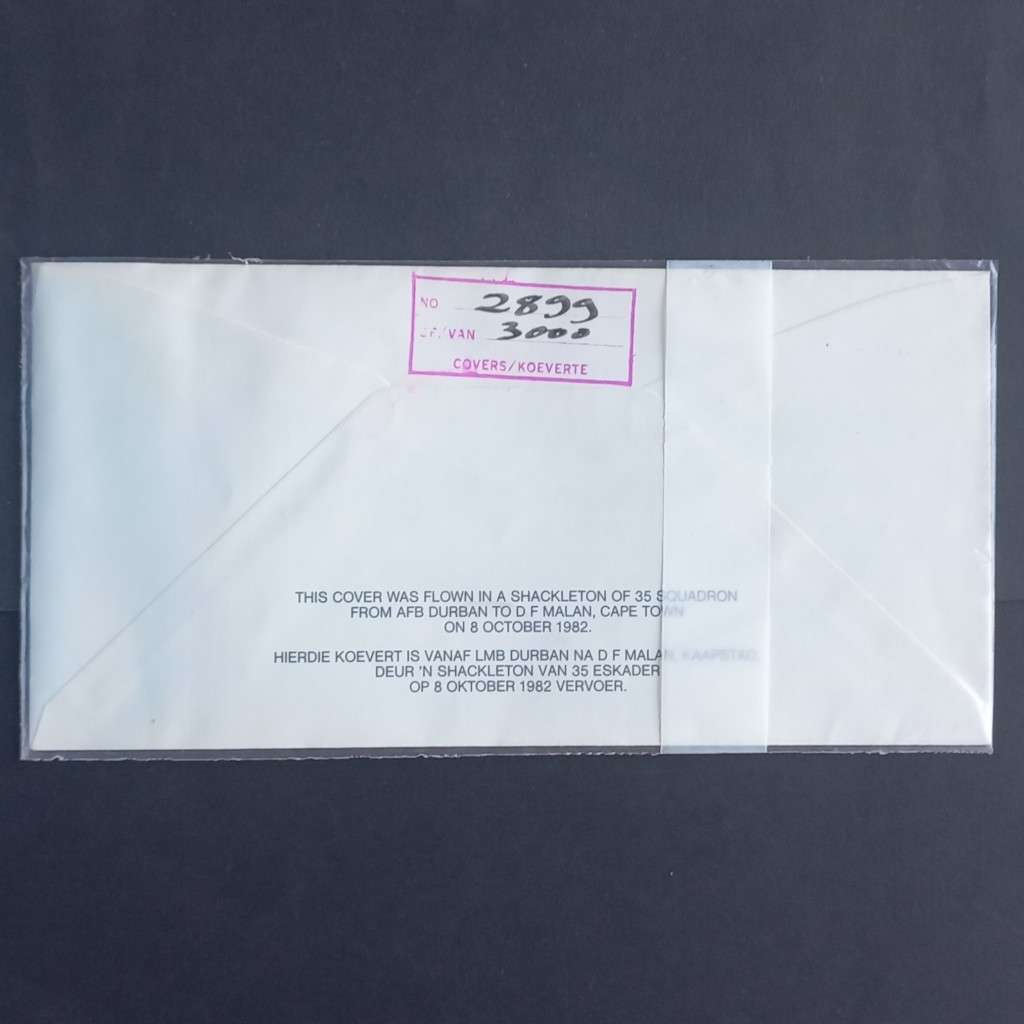 RSA - 1982 SAAF Comm Cover #11 - 25th Anniv of Last Sunderland Flight - Signed