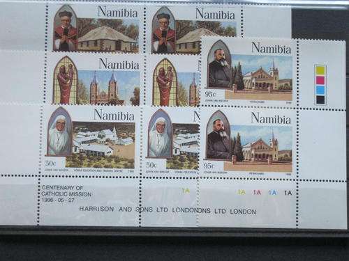 NAMIBIA - 1996 CATHOLIC MISSION - SET OF 4 PAIRS - MNH