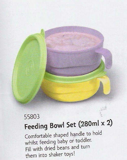 TUPPERWARE- feeding bowl set