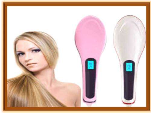 Hair Straightening Brush with variable Temp Settings & LCD - Local Stock - Straight hair in Minutes
