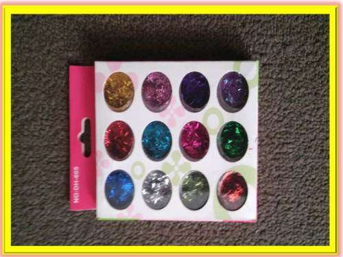 NAIL GLITTER KIT WITH 12 DIFFERENT COLOURS