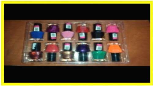SET OF 12 FASHION NAIL POLISH