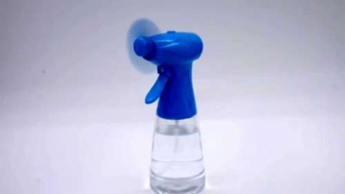 Water Bottle With Spray Fan
