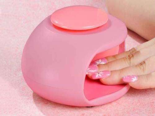 LED NAIL DRYING AIR DRY BLOWER ART VARNISH POLISH PORTABLE