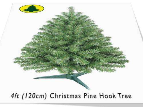 4ft (1.2m) ARTIFICIAL CHRISTMAS TREE COMPLETE WITH 3 M MULTICOLORED OR WHITE FAIRY LIGHTS