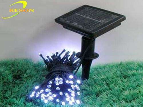 SOLAR 10M X 100L WHITE FAIRY LIGHTS FOR OUTSIDE WITH PANEL