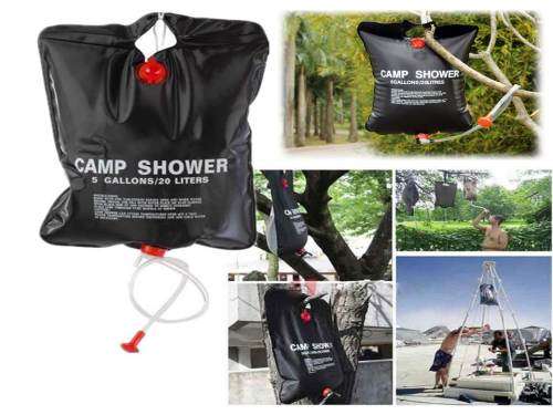 SOLAR ENERGY HEATED SHOWER PIPE BAG FOR SPORT,CAMPING,HIKING AND OUTDOOR