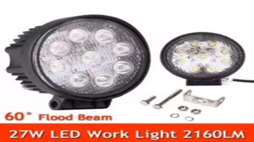 27w spot beam led work light bar round off road driving lamp UTE ATV 4WD 12V/24V