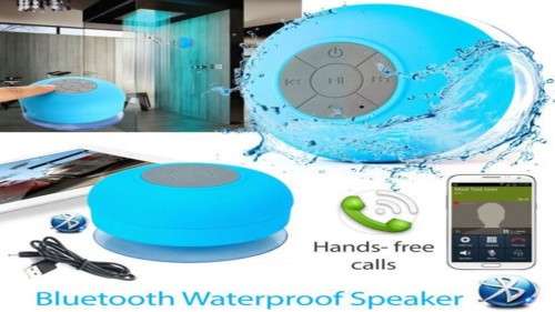 WIRELESS BLUE TOOTH WATERPROOF SPEAKERS WITH STEREO AND BASS SOUND