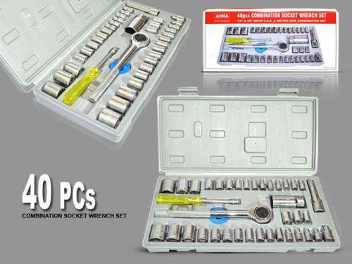 40 PIECE COMBINATION SOCKET SET