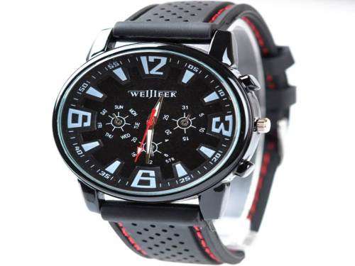 FASHION QUARTZ ANALOG MENS DRESS SPORT LARGE NUMBERS WRIST WATCH