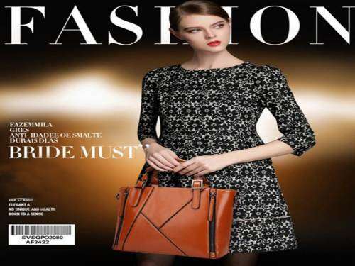 WOMANS PU LEATHER SHOULDER MESSANGER HANDBAG