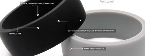 NEW!!  SILICONE Rings - Great for Sportsman!