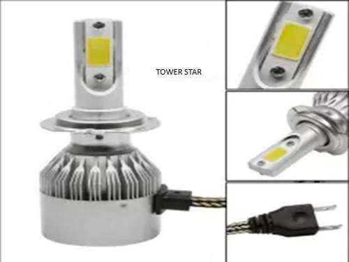 SET OF 2 CAR LED H4 & H7 UPGRADE KIT  XENON WHITE
