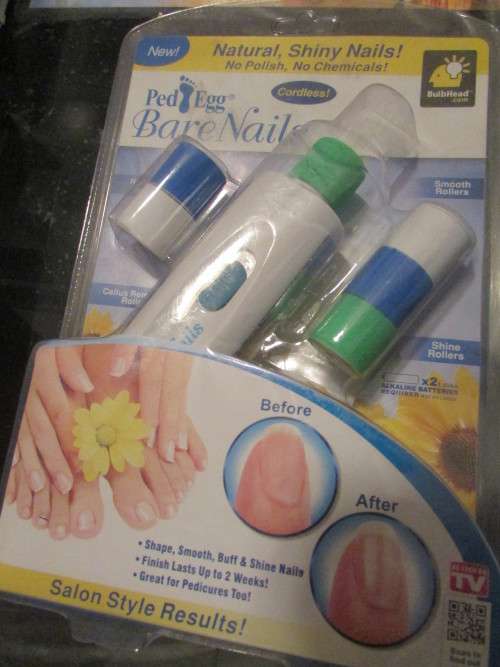AUTOMATIC NAIL POLISHER PED EGG BARE NAILS