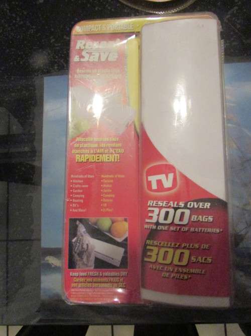 VACUUM RESEAL AND SAVE (AS CAN BE SEEN ON TV)