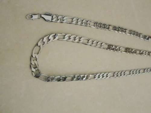 6.5mm WIDE HIGH CLASS SILVER NECKLACE CHAIN (FREE IMPORT)