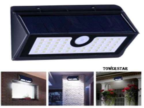 DOUBLE PANEL 48LED SOLAR POWER MOTION SENSOR PIR WALL LIGHT
