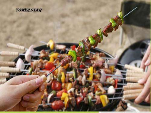 12PCS SKEWERS WITH HANDLES FOR KABOBS