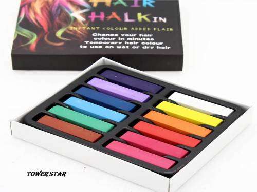 TEMPORY HAIR DYE 12 NON TOXIC COLOURS