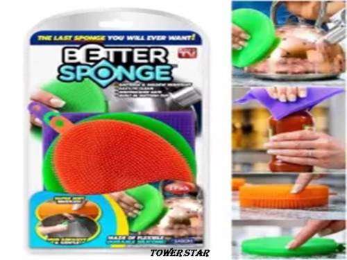 SPONCE ANTI BACTERIAL KITCHEN CLEANER HIGH GRADE SILICONE 3PCS