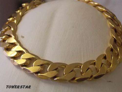SUPER SPECIAL!!!!GOLD BRACELET HUGE 7mm WIDE