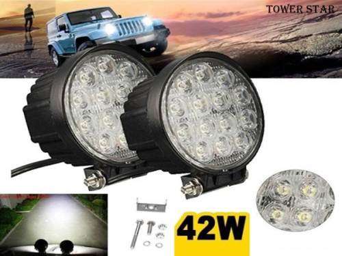 42 Watt LED Round Spot Light - Brackets Included!