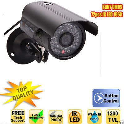 1200TVL Surveillance Colour CCTV Day/Night LED IR Camera