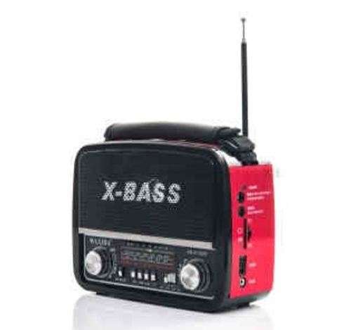 X-BASS Radio with Rechargeable Battery & AM/FM/SW Band World Radio