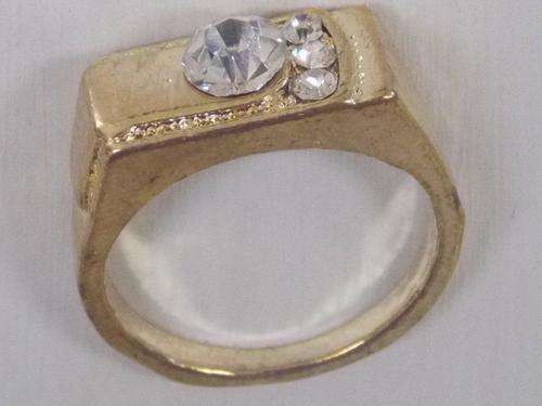 INTERNATIONAL IMPORT GENTS GOLD ELECTROPLATED RING SIZE 18,20&21 (special shipping