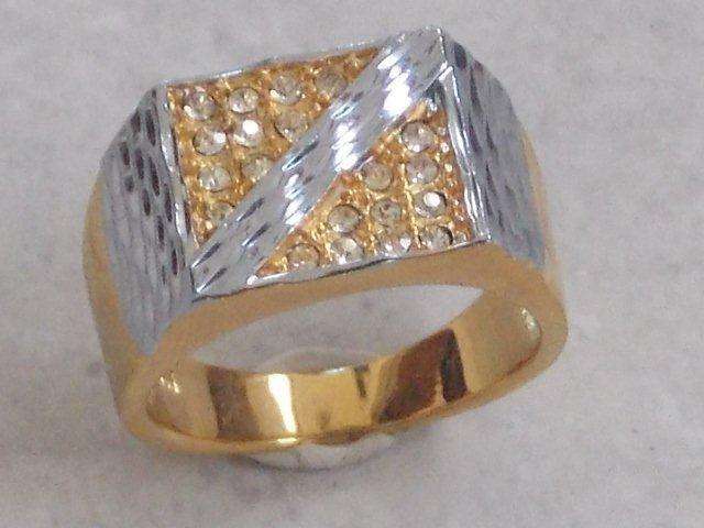 INTERNATIONAL IMPORT GOLD EP GENTS  RING SIZE 18,19,20(free import)