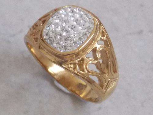 INTERNATIONAL IMPORT GOLD GENTS  RING SIZE 19(free import in stock already)
