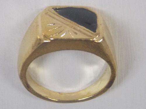 GOLD FILLED MENS RING WITH SIM DIAMONDS SIZE 18 super special!!!!!!!